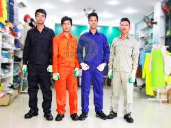 Quần áo bảo hộ vải kaki liên doanh Hàn Quốc các mầu Qa003